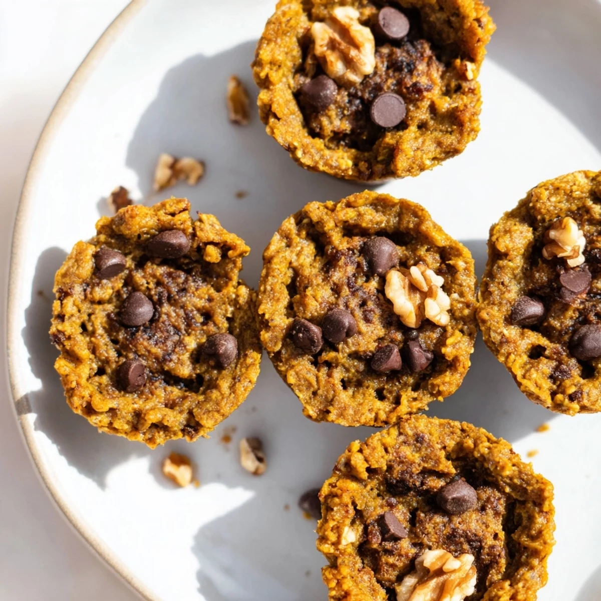 Moist vegan pumpkin muffin tartlets, perfect for festive autumn gatherings and snacking.