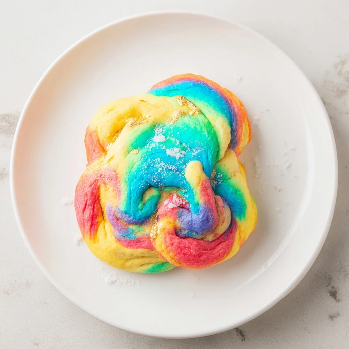 Colorful slices of Cloud Bread create a stunning brunch centerpiece for guests.