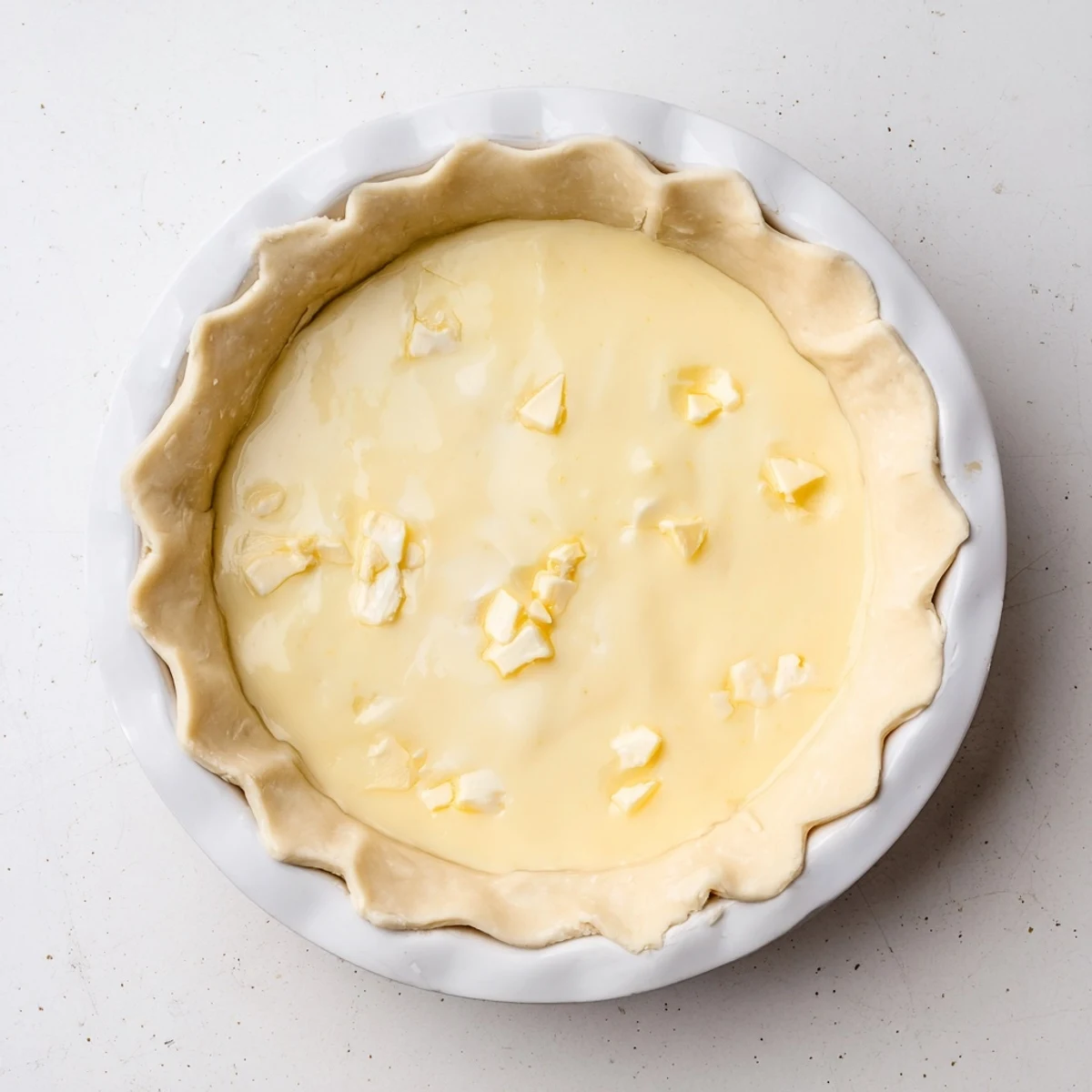 Imagine a classic, easy Water Pie, the baked pie with a gently shimmering, set filling.
