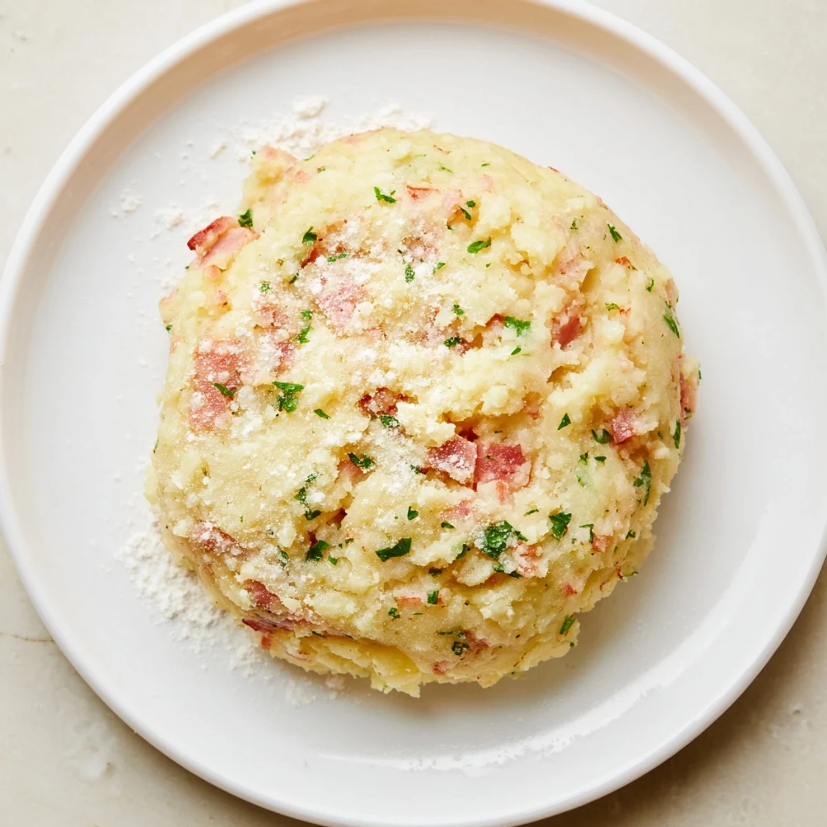 Perfectly fried Depression-Era Ham & Potato Patties, a simple comfort food classic, served hot.