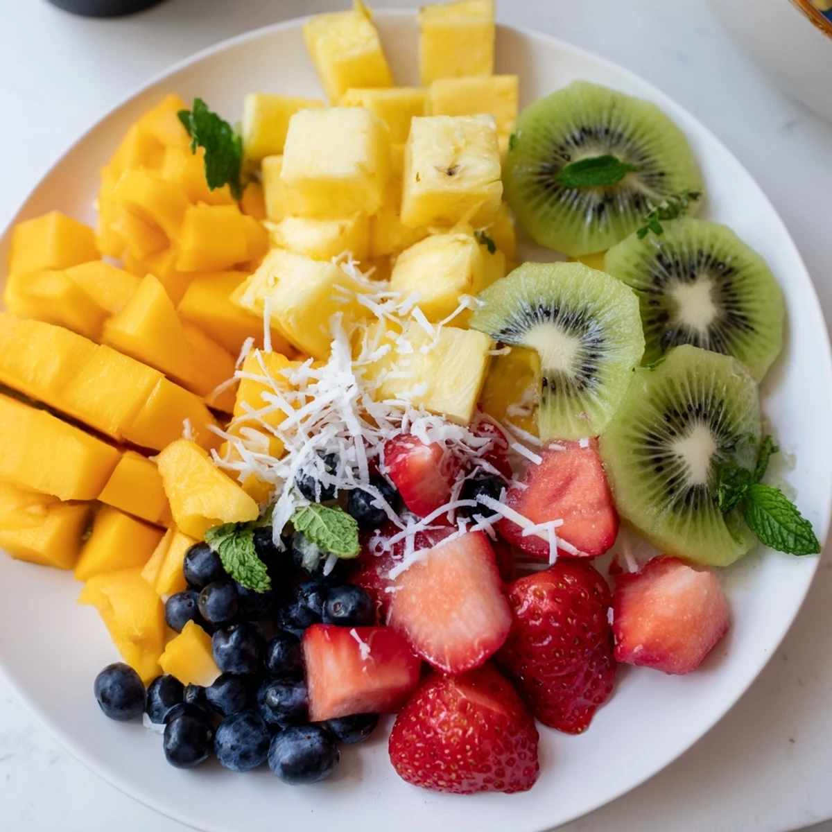 Fresh, juicy Tropical Pineapple Platter, bursting with vibrant colors, ideal for a summer snack.