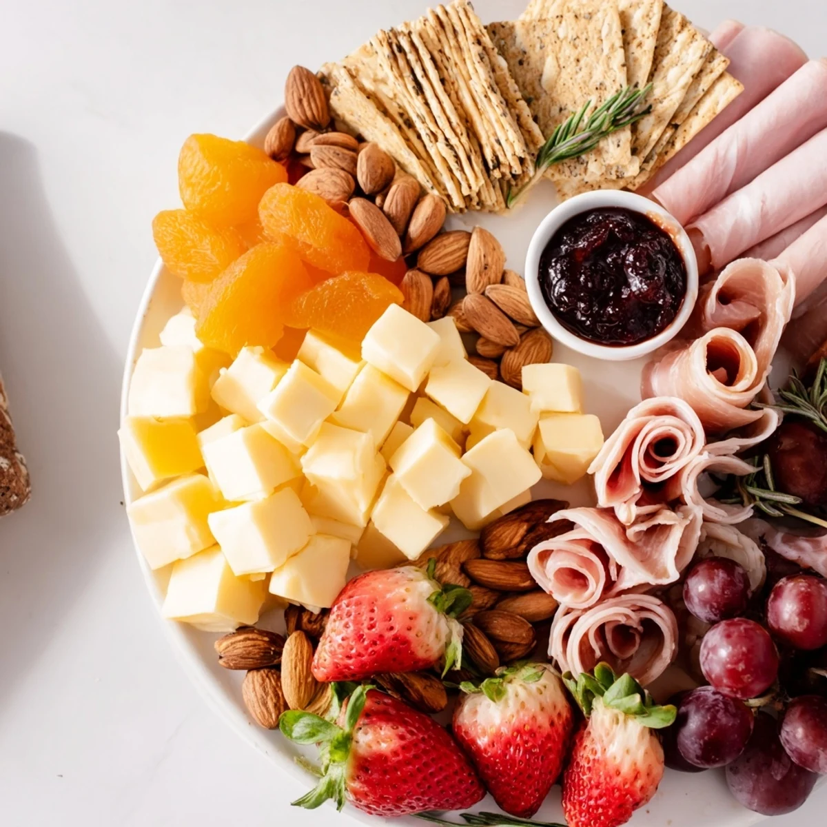 A beautifully arranged Anniversary Heirloom Arrangement charcuterie board, packed with assorted savory and sweet treats.