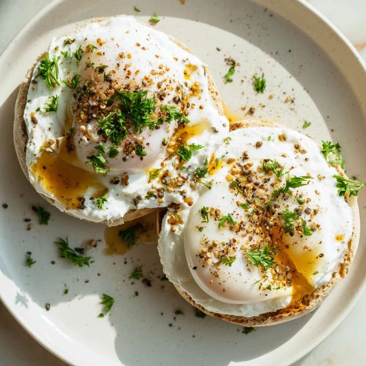 Elegant brunch: enjoy the flavorful fusion of Turkish and American flavors in Çılbır Eggs Benedict.