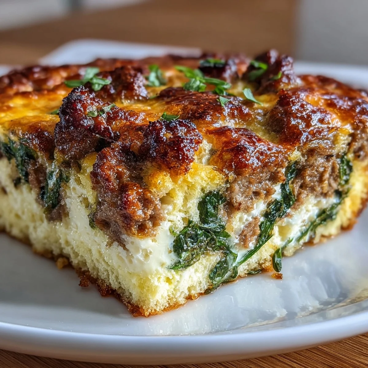 Keto Sausage Egg Spinach