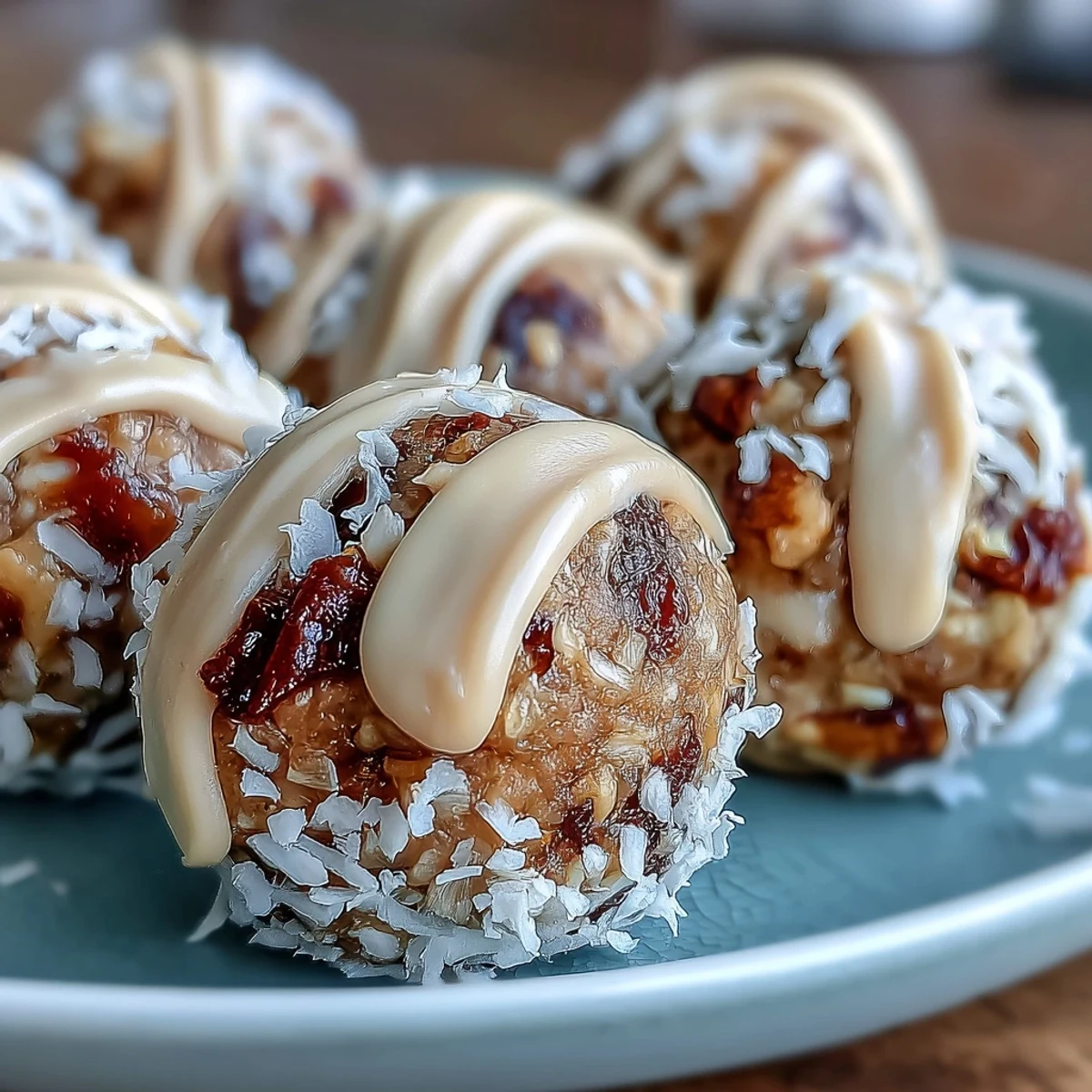 Soft, chewy tahini-date energy balls with rolled oats and cinnamon, perfect for quick, healthy on-the-go fuel.  