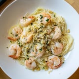 This image shows a beautifully plated One-Skillet Lemon Garlic Shrimp Angel Hair Pasta, ready to savor.