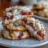 Soft and tender cottage cheese strawberry shortcake cookies bursting with fresh diced strawberries in every bite.