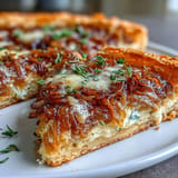 French Onion Puff Pastry Tart