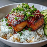 Spicy Mayo Salmon Rice Bowl