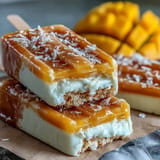 Taste pure sunshine with these vibrant vegan mango coconut popsicles, bursting with tropical flavor.