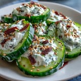 Viral cucumber salad with everything bagel seasoning, cool and creamy dressing.