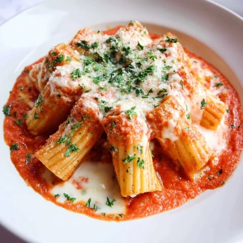 A mouthwatering Honeycomb Pasta Cake with layers of rich ricotta and tomato sauce.  