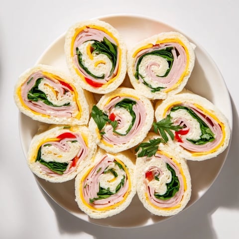 Festive party sandwiches: Star-shaped deli roll-ups bursting with flavorful turkey, ham, and cheese.