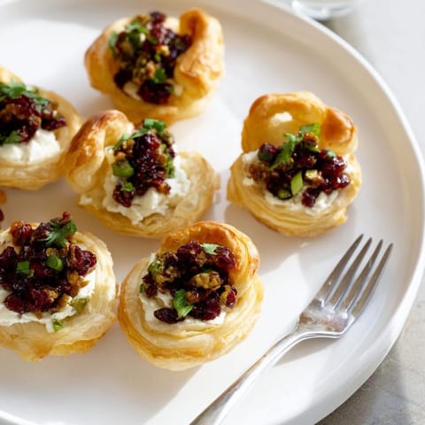 Cranberry Jalapeño Puff Pastries
