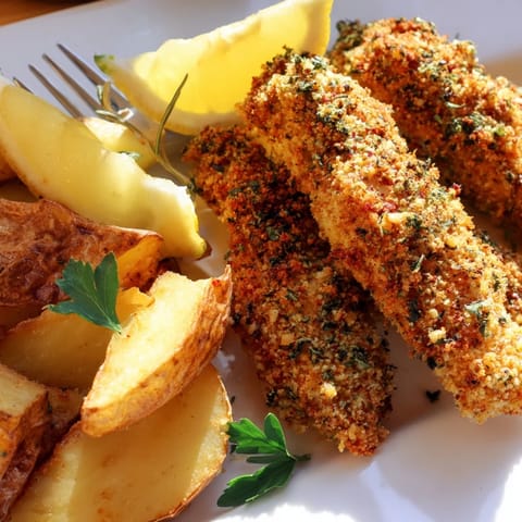 Herbed Chicken Tenders & Potato Wedges