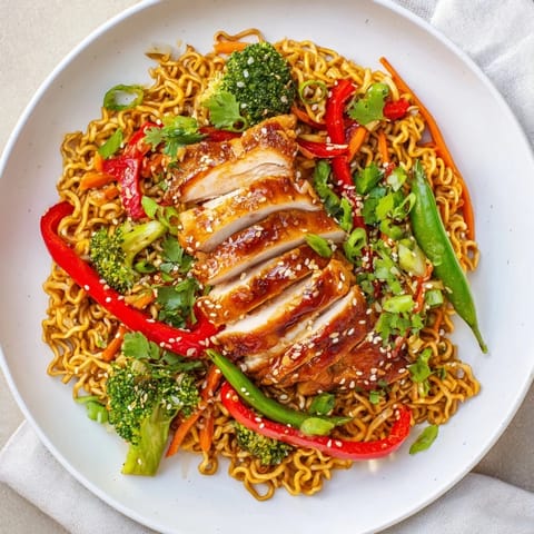 Sheet-Pan Crispy Ramen Veggies