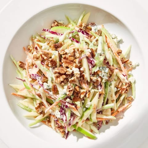Crunchy Apple Walnut Slaw