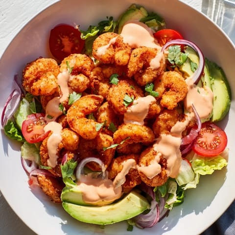 Spicy Crispy Shrimp Salad