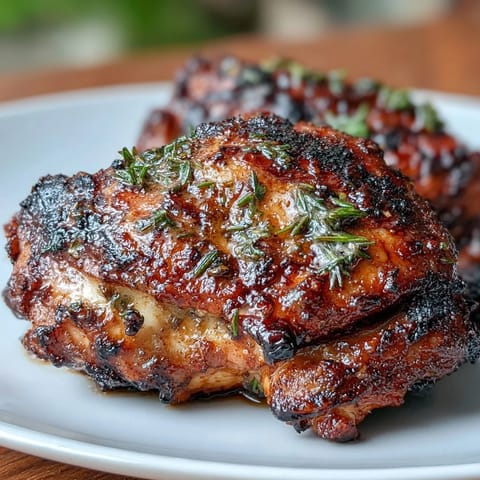 Aromatic jerk chicken thighs roasted to perfection served over creamy coconut rice and kidney beans.