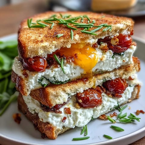 Savory cottage cheese breakfast bowl with fresh veggies, herbs, and seeds for a healthy start.
