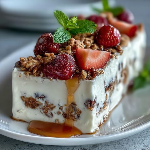Mothers Day Brunch Yogurt Parfait Bar with Fresh Berries and Crunchy Toppings