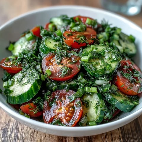 Crisp cucumber and radish salad with dill vinaigrette, perfect for a light spring side dish or appetizer.