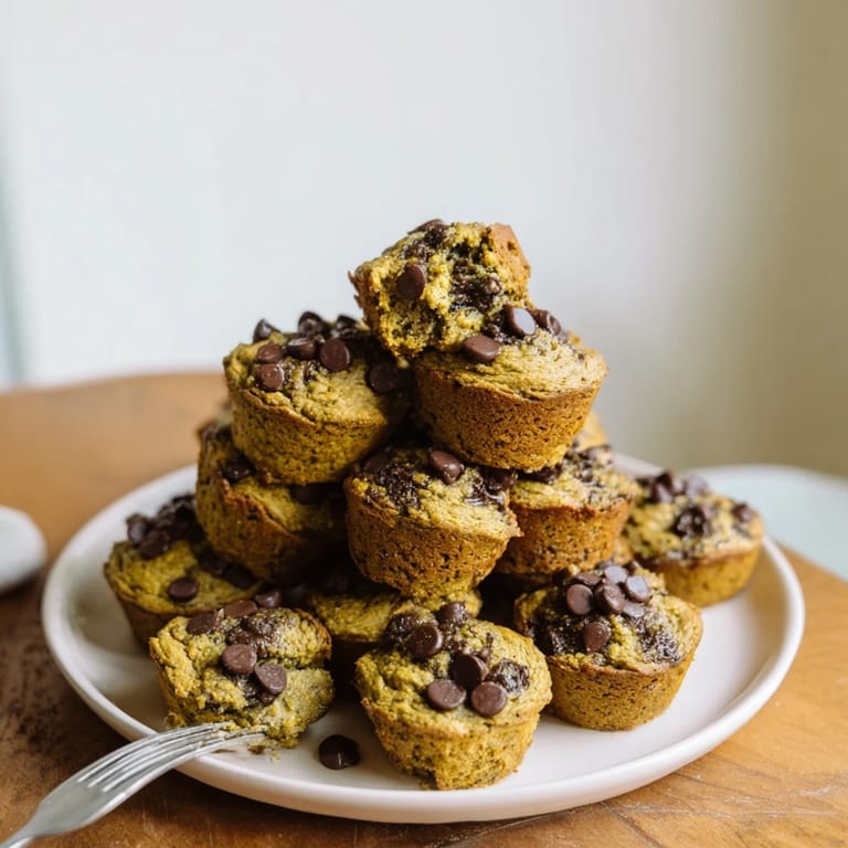 Deliciously unique matcha pumpkin muffin bites, perfect for snacking and dessert.