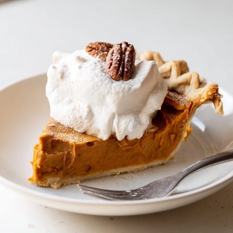 Deliciously unique Thanksgiving Sweet Potato Miso Pie with a flaky crust and spices.  