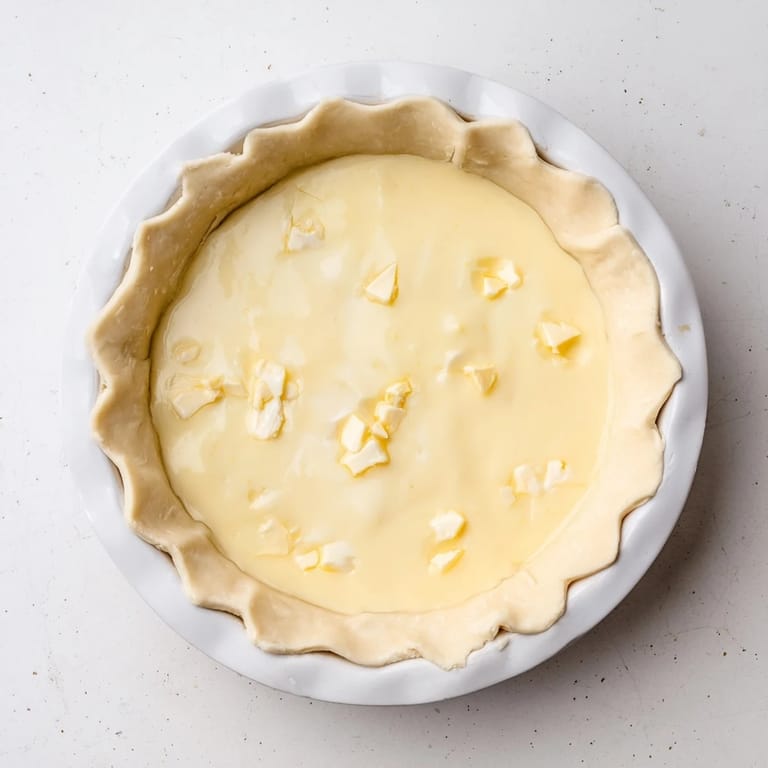 Imagine a classic, easy Water Pie, the baked pie with a gently shimmering, set filling.