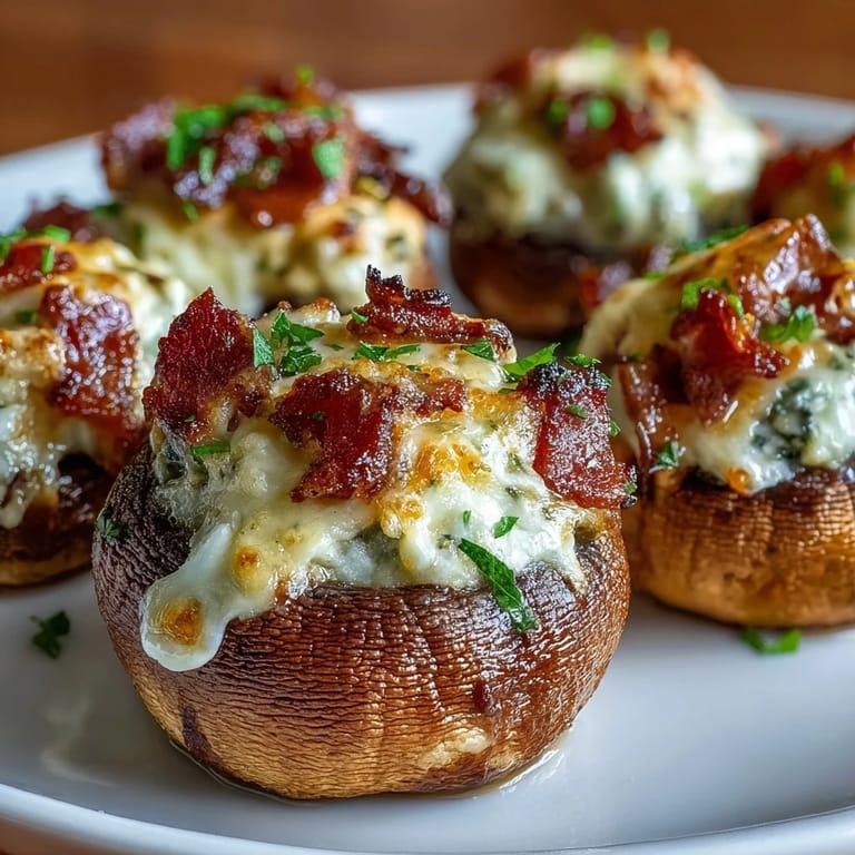Cheesy bacon-stuffed mushrooms offer a rich, satisfying flavor, making them a delicious keto-friendly appetizer for any occasion.