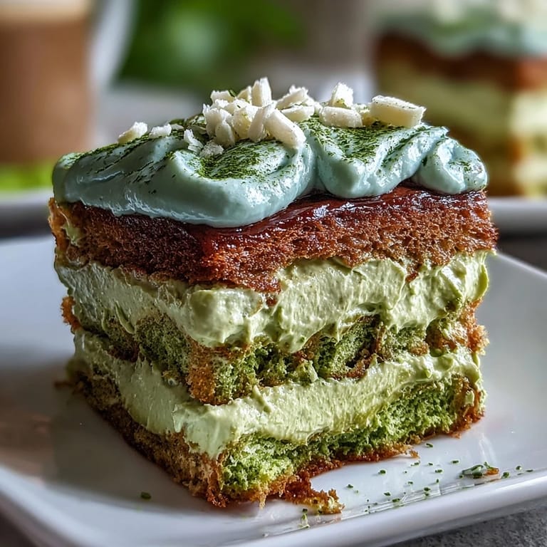 Elegant layers of matcha-soaked ladyfingers and rich mascarpone cream create a stunning Japanese-Italian fusion treat.