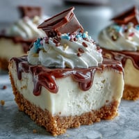 Creamy, festive Easy Graduation Cheesecake Bites perfect for any celebratory dessert table setting.